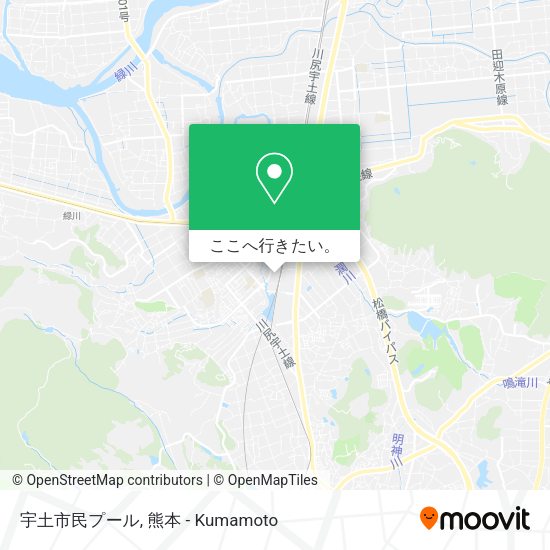 宇土市民プール地図