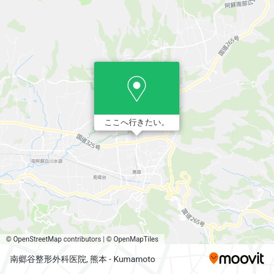 南郷谷整形外科医院地図