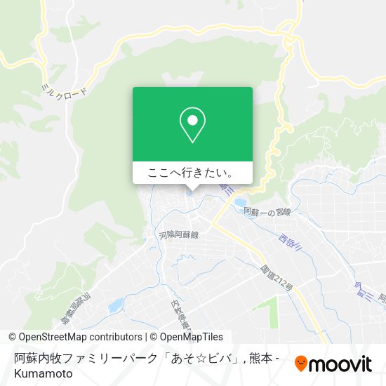 阿蘇内牧ファミリーパーク「あそ☆ビバ」地図
