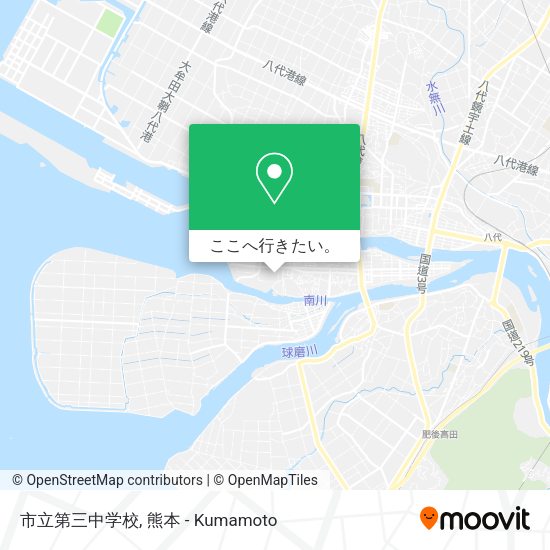 市立第三中学校地図