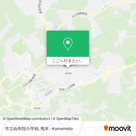 市立由布院小学校地図