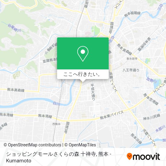 ショッピングモールさくらの森 十禅寺地図