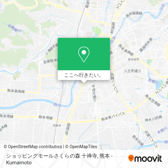 ショッピングモールさくらの森 十禅寺地図