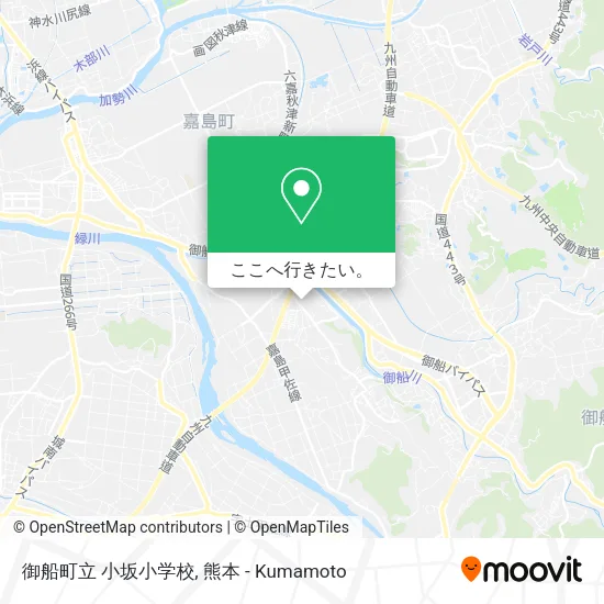 御船町立 小坂小学校地図
