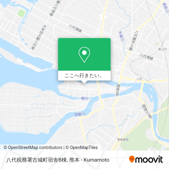 八代税務署古城町宿舎B棟地図