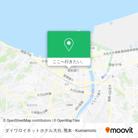 ダイワロイネットホテル大分地図