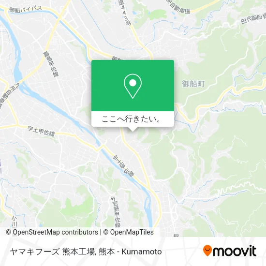 ヤマキフーズ 熊本工場地図