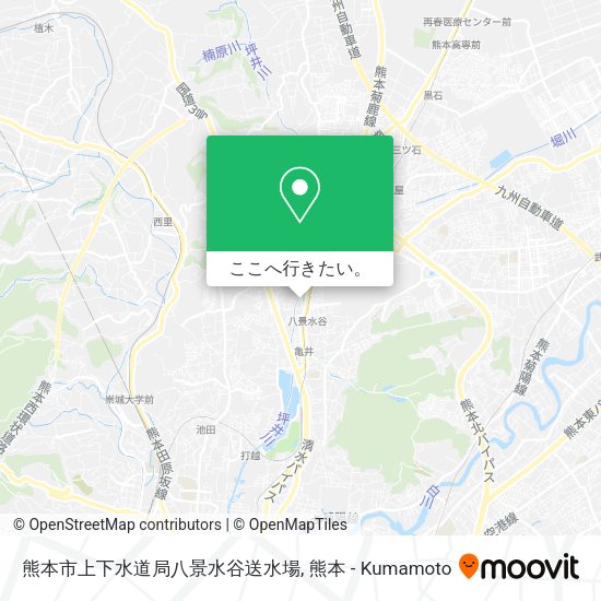 熊本市上下水道局八景水谷送水場地図