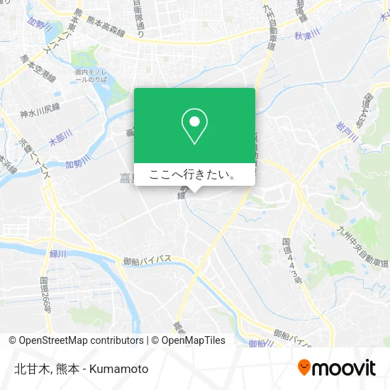 北甘木地図