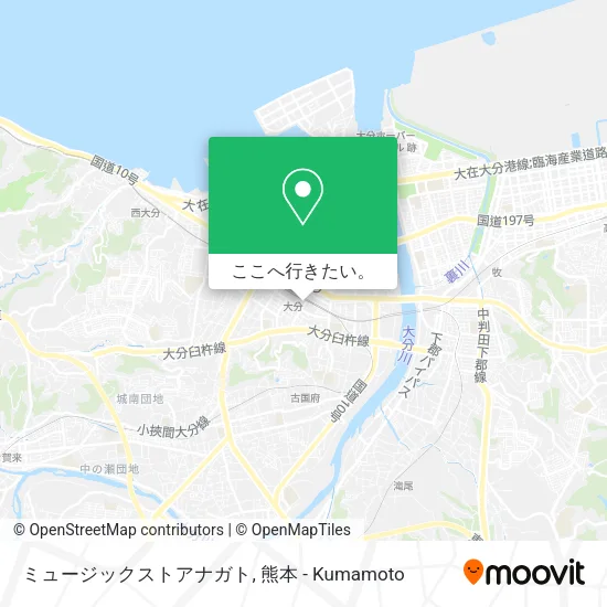 ミュージックストアナガト地図