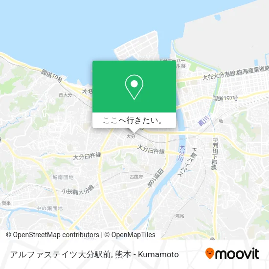 アルファステイツ大分駅前地図