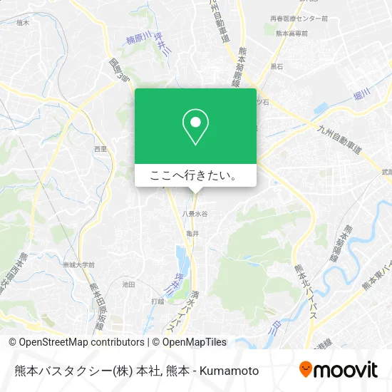 熊本バスタクシー(株) 本社地図