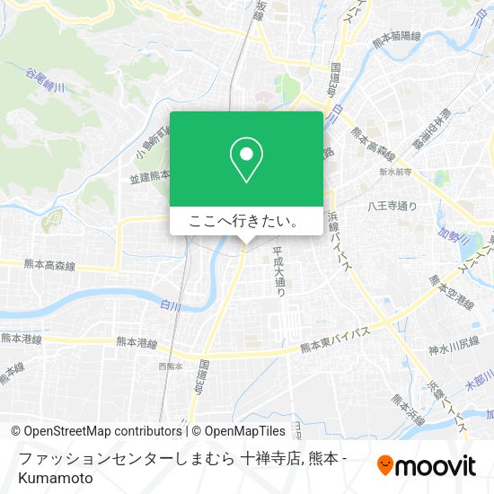 ファッションセンターしまむら 十禅寺店地図