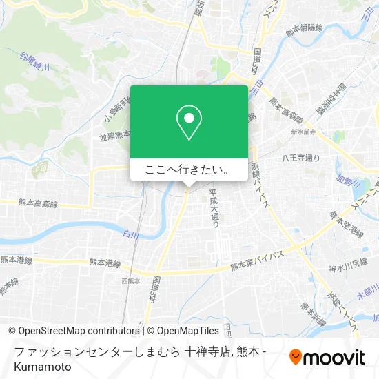 ファッションセンターしまむら 十禅寺店地図