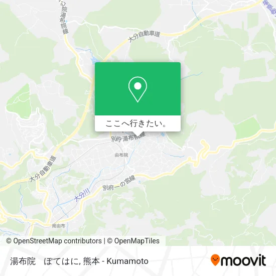 湯布院　ぽてはに地図