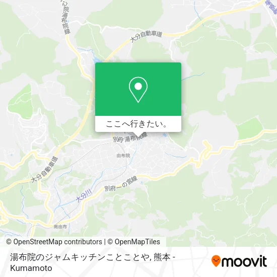 湯布院のジャムキッチンことことや地図