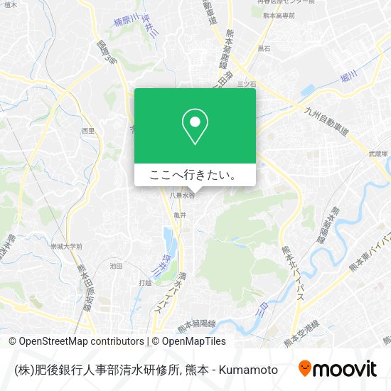 (株)肥後銀行人事部清水研修所地図