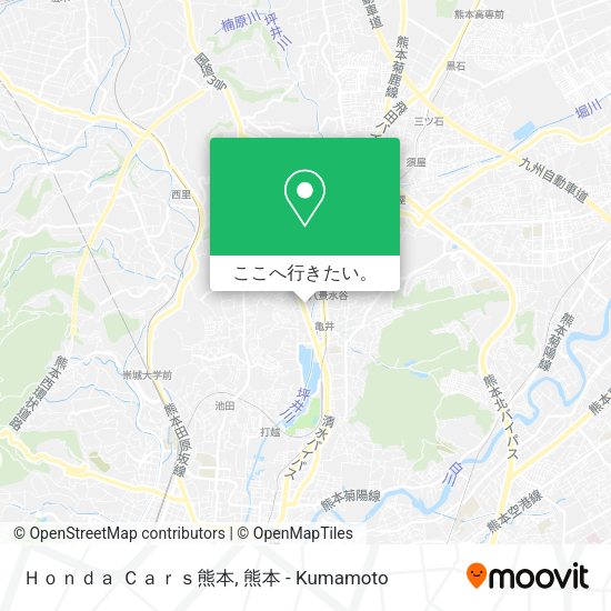 Ｈｏｎｄａ Ｃａｒｓ熊本地図