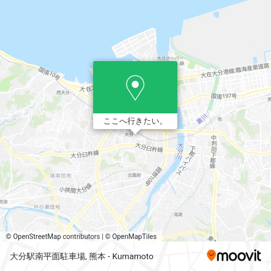 大分駅南平面駐車場地図
