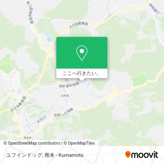 ユフインドッグ地図