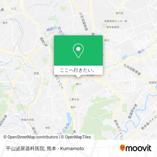 平山泌尿器科医院地図