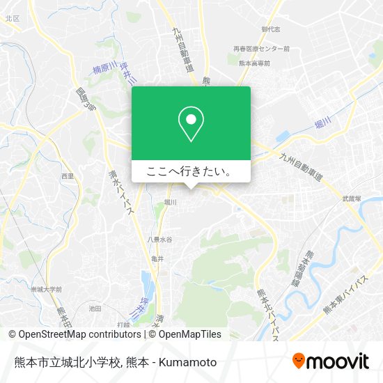 熊本市立城北小学校地図