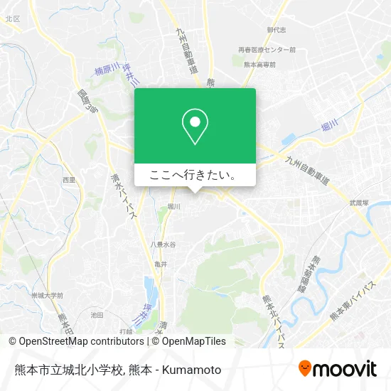 熊本市立城北小学校地図