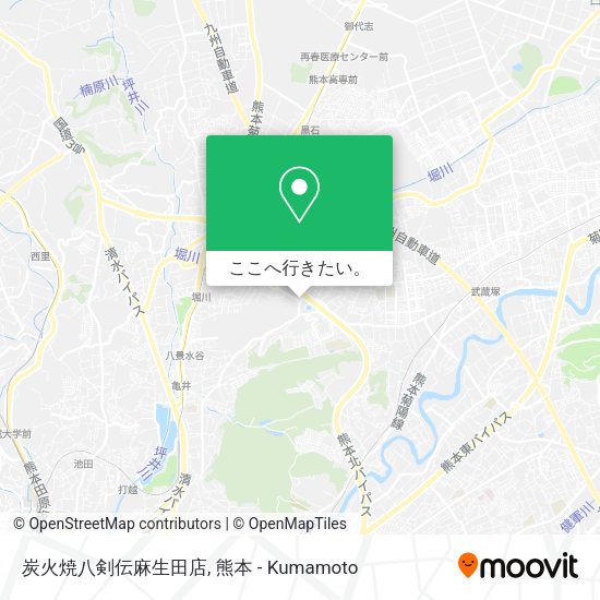炭火焼八剣伝麻生田店地図