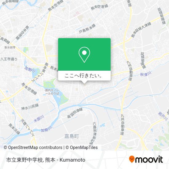 市立東野中学校地図