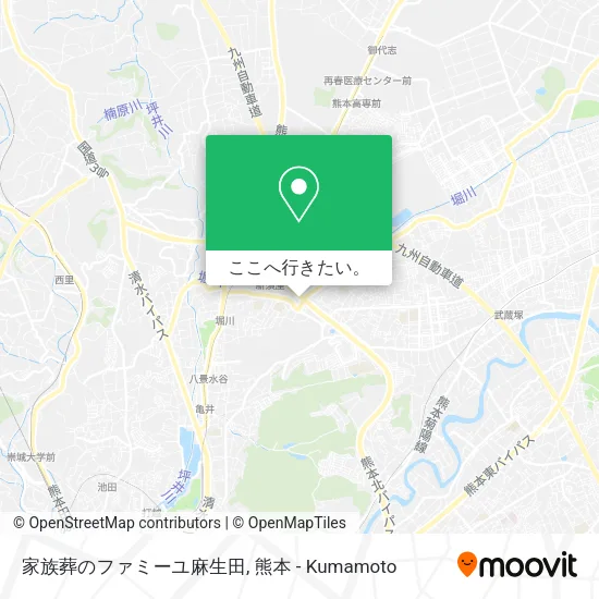 家族葬のファミーユ麻生田地図