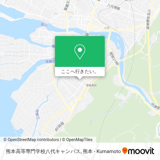 熊本高等専門学校八代キャンパス地図