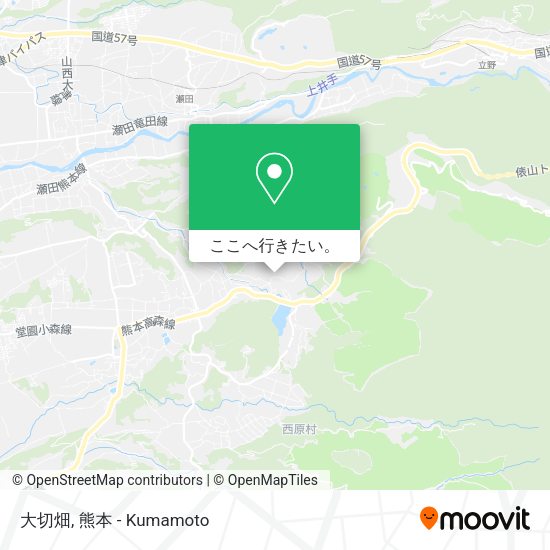 大切畑地図