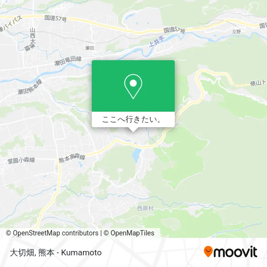 大切畑地図