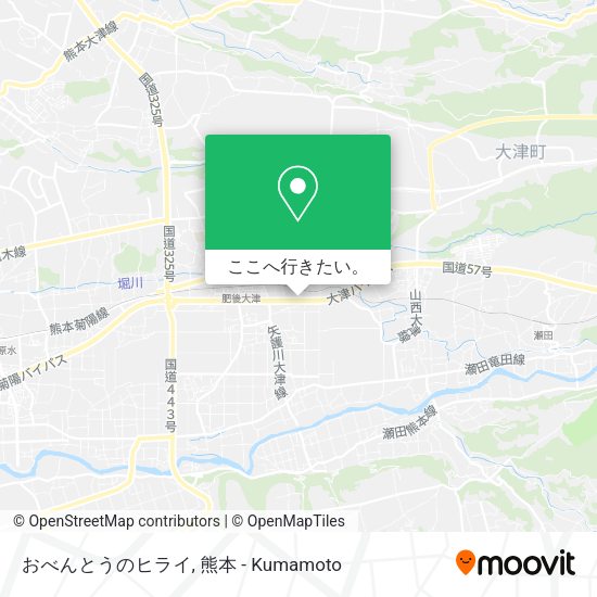おべんとうのヒライ地図