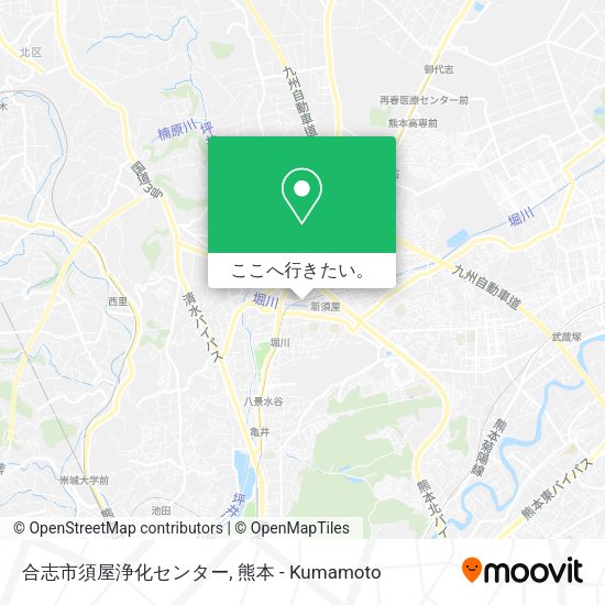 合志市須屋浄化センター地図