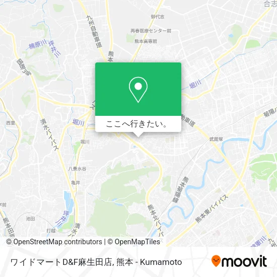 ワイドマートD&F麻生田店地図
