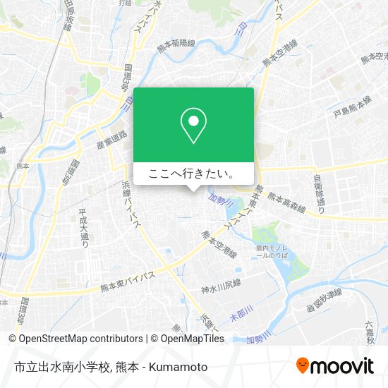 市立出水南小学校地図