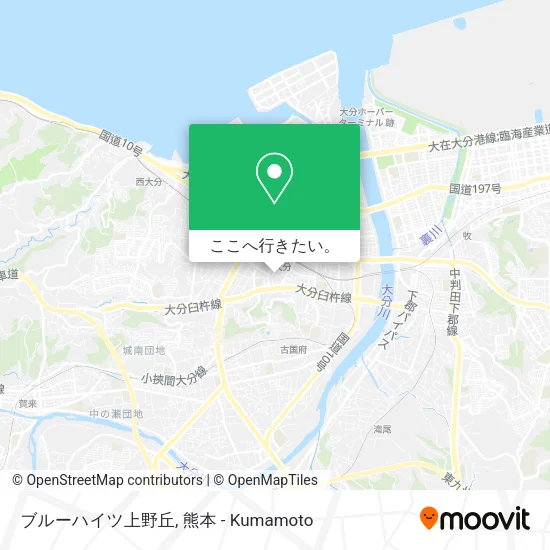 ブルーハイツ上野丘地図