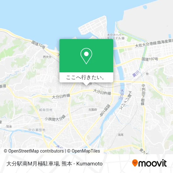 大分駅南M月極駐車場地図