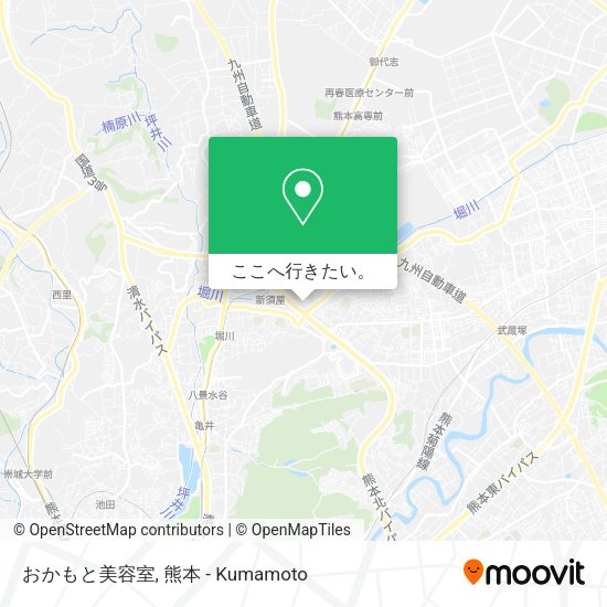 おかもと美容室地図