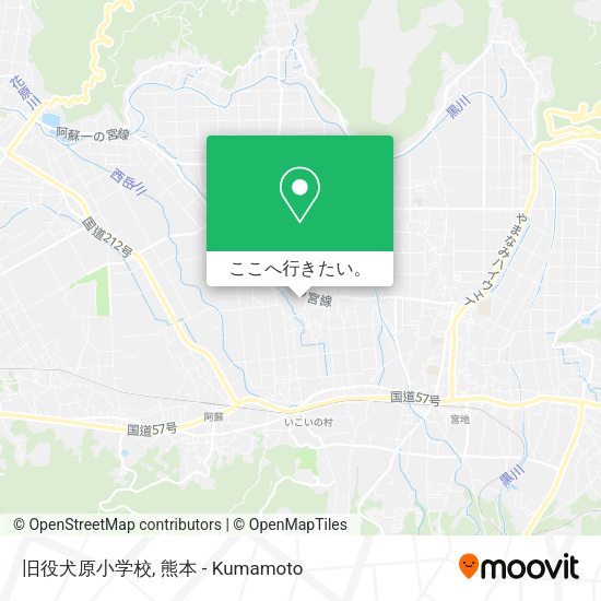 旧役犬原小学校地図