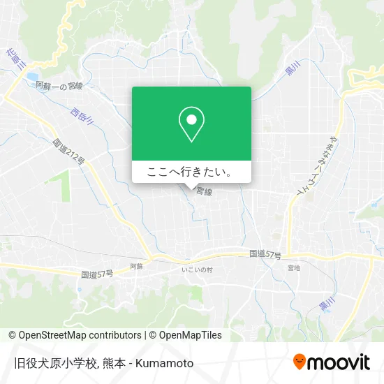 旧役犬原小学校地図