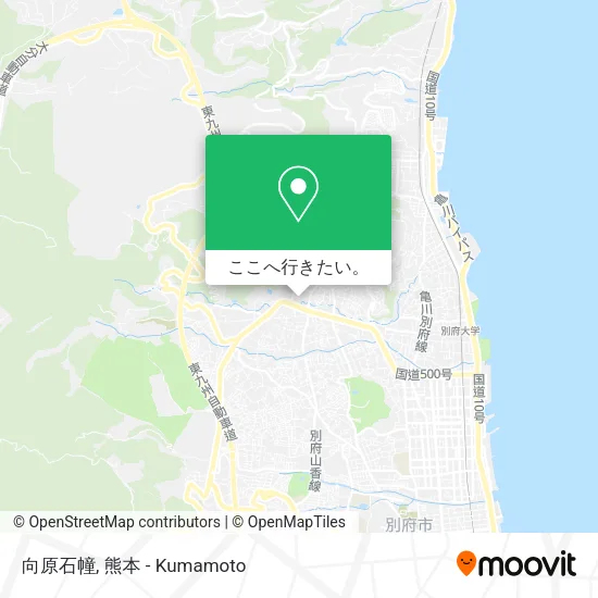 向原石幢地図