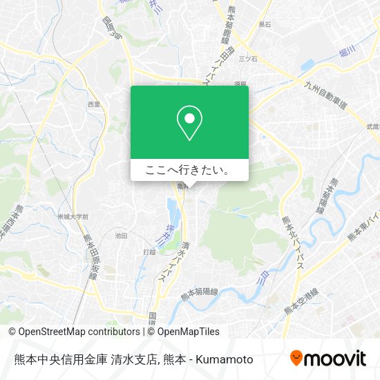熊本中央信用金庫 清水支店地図