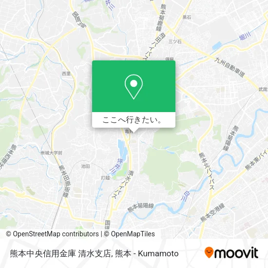 熊本中央信用金庫 清水支店地図