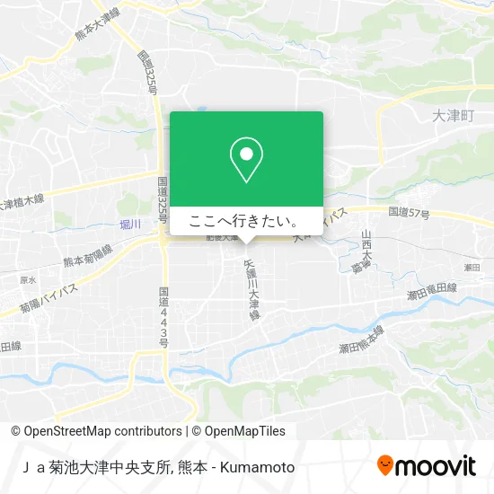 Ｊａ菊池大津中央支所地図