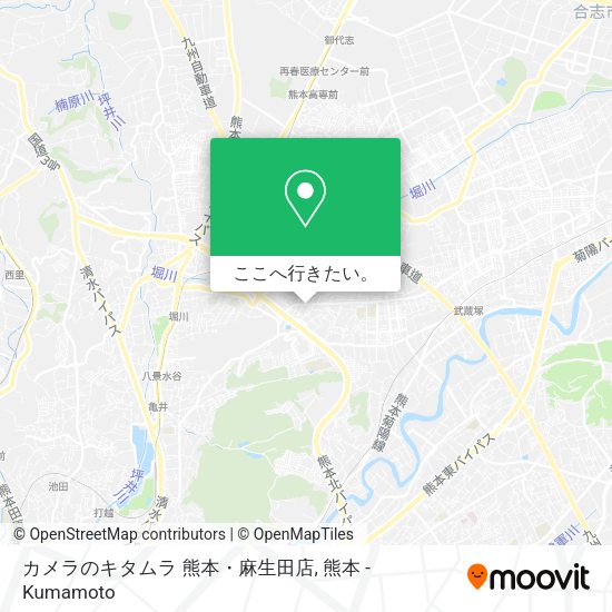 カメラのキタムラ 熊本・麻生田店地図