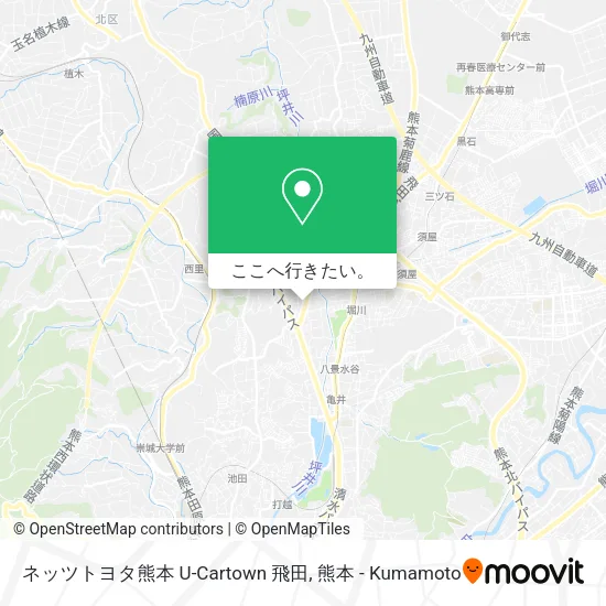 ネッツトヨタ熊本 U-Cartown 飛田地図