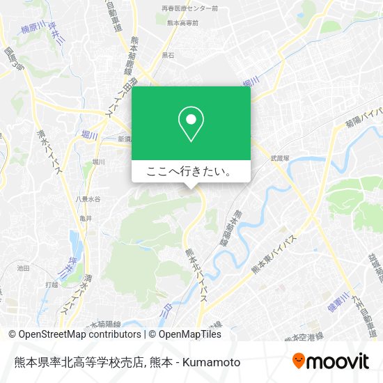 熊本県率北高等学校売店地図