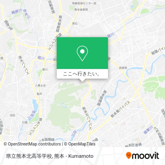 県立熊本北高等学校地図